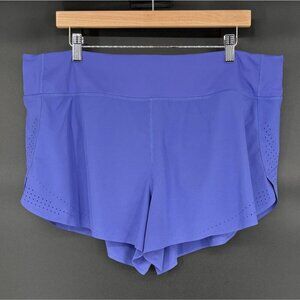 Athleta Allyson Felix Womens' Running Shorts XL Purple Lined Activewear Gym
